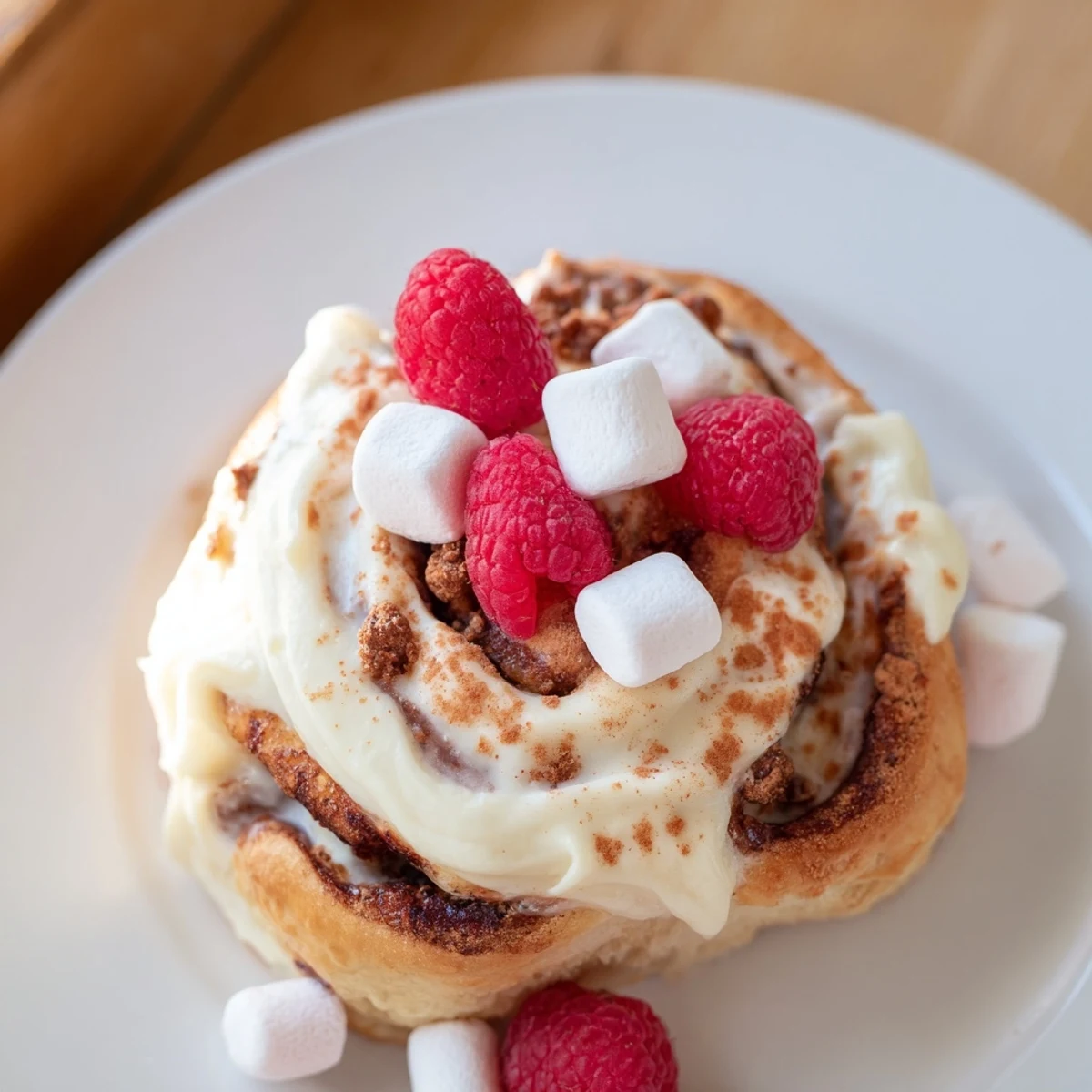Warm, homemade cinnamon rolls star on this inviting North Pole Cinnamon Roll Board, ready to be enjoyed.