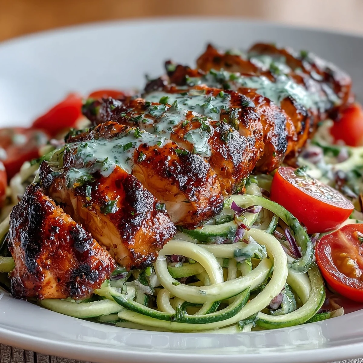 Sommer Detox Gurken Nudelsalat Chili