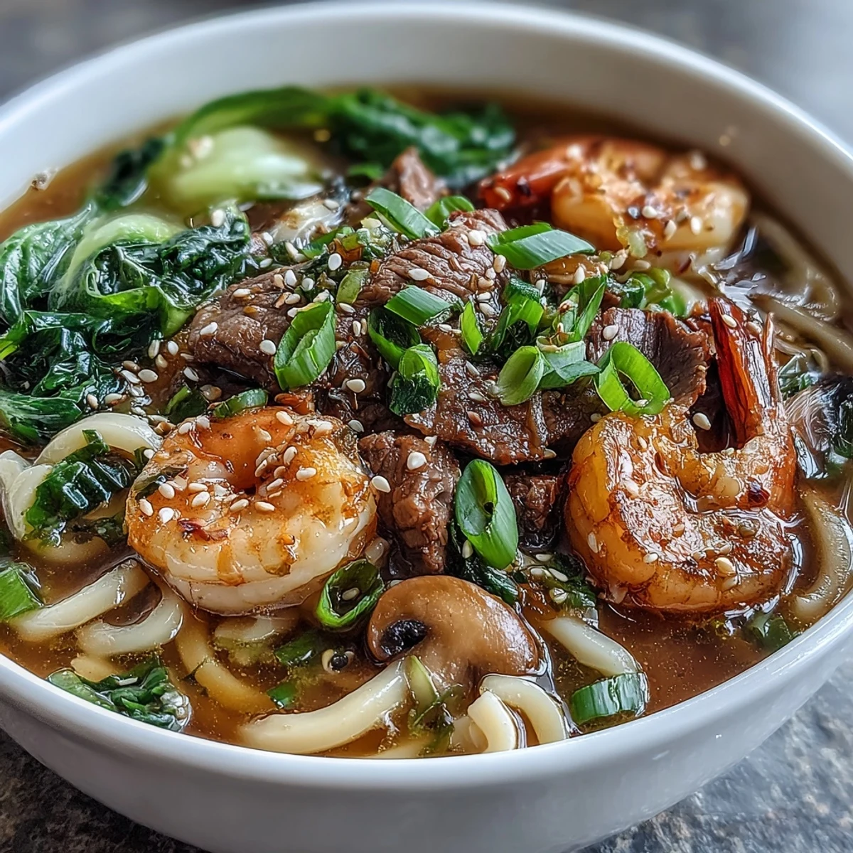 Mini Hot Pot Bowls mit aromatischer Brühe, zartem Fleisch und frischem Gemüse zum Selbergaren am Tisch.