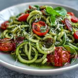 Zucchini Pesto Kirschtomaten Sommer