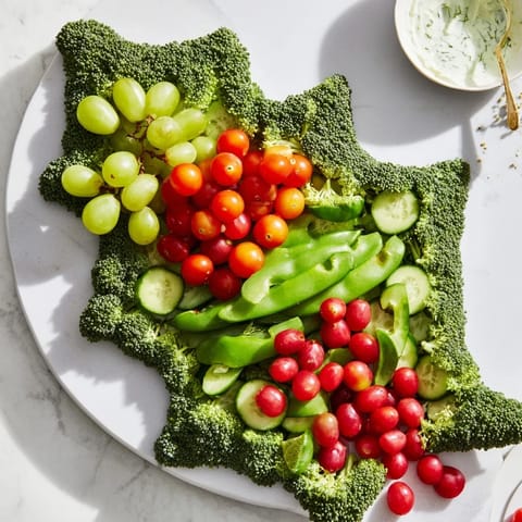 Festliche Gemüseplatte Holly Leaf