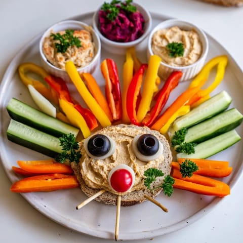 Herbst Dip Igelplatte Elegant #69