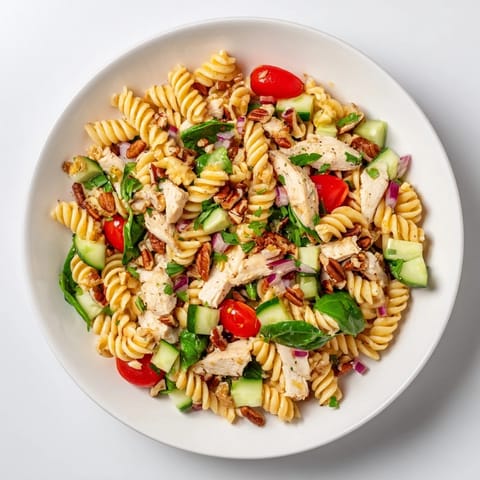 Pasta Salat mit Cranberry Vinaigrette #139