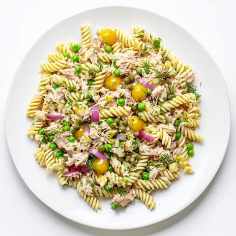 Lemony Tuna Pasta Salad