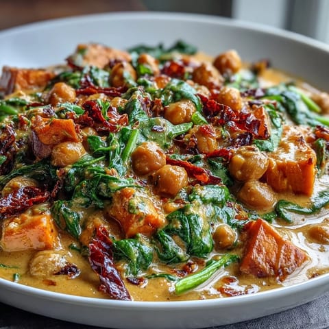 Cremiges Kokos Curry mit Kichererbsen