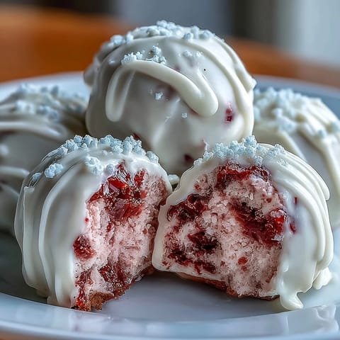 Valentinstag Erdbeer Truffeln