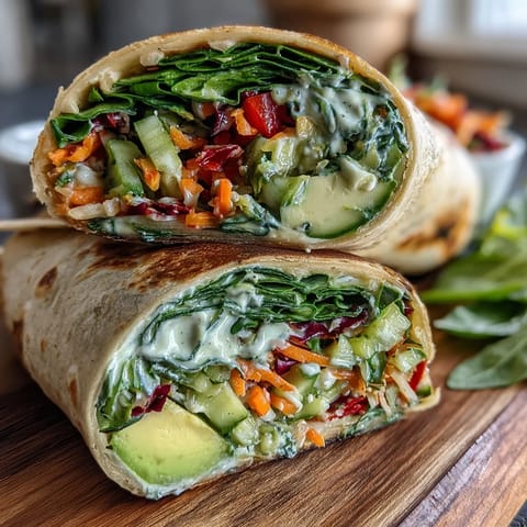 Helle, frische Gemüse-Wraps mit knackigem Gemüse und cremiger Zitronen-Aioli – perfekt für ein gesundes Picknick oder ein leichtes Mittagessen.