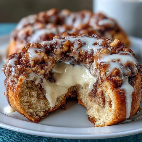 1. Proteinreiche Zimtschnecken-Bagel mit cremiger Vanille-Joghurt-Glasur  