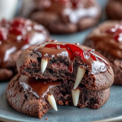 Schokoladen Vampire Kekse