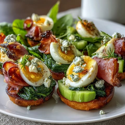 Spielerischer Snack-Teller mit grünen Eiern und Schinken für Kinder