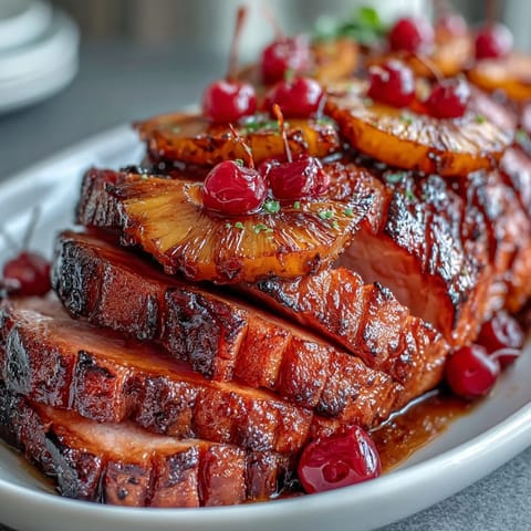 Honig Glasiertes Schinken Ananas #401