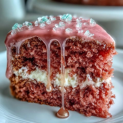 Zartrosa Brautschleier-Rosé-Samttorte mit edlem Goldtropf-Dekor.