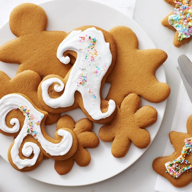 Aromatische Weihnachts-Ingwerplätzchen, knusprig außen und zart innen, ideal zum Verschenken.  