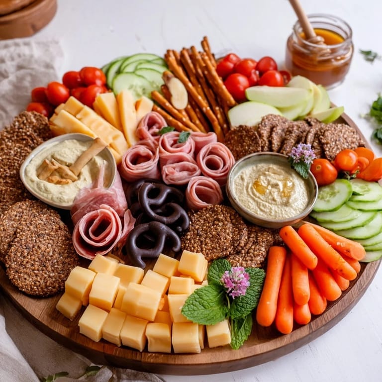 This Gallop & Graze Horse Charcuterie features savory meats, cheeses, and fun equestrian-themed treats.