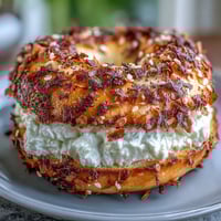 Alles-Gewürz Protein Bagels mit knuspriger Kruste und luftigem Inneren, perfekt für ein proteinreiches Frühstück oder einen nahrhaften Snack.