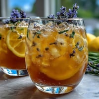 Ein erfrischender, floraler Cocktail mit hausgemachtem Lavendelsirup, zitronigem Lemonade und prickelndem Wein – perfekt für den Sommer.